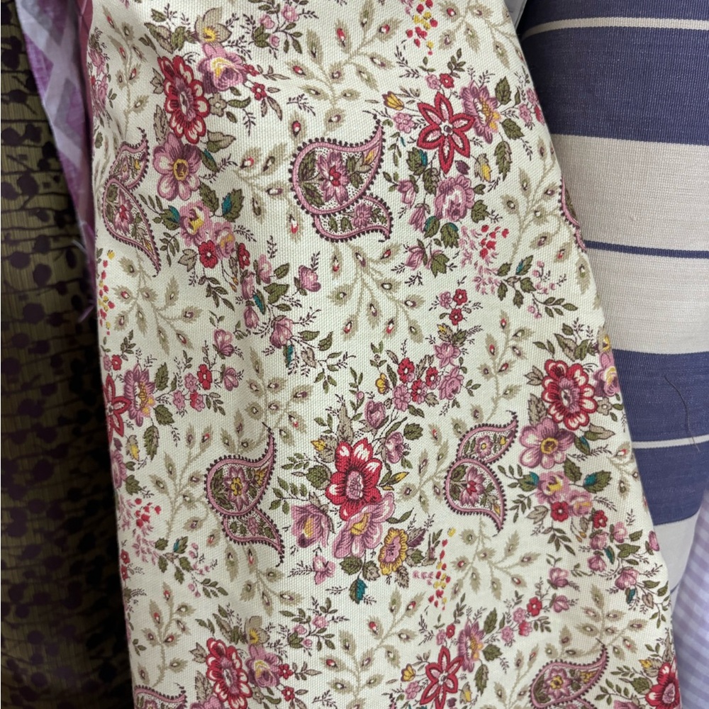 Covington Pasha Paisley Vintage Bohemian Floral Fabric in Antique 161
